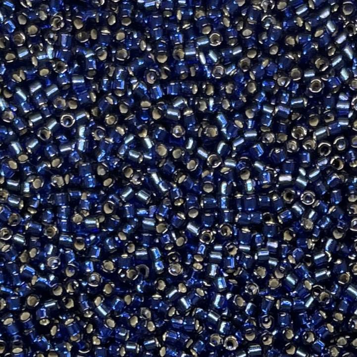 Delica 11/0 Duracoat Silver Lined Navy Miyuki Delica Bead, DB2191-5 Grams