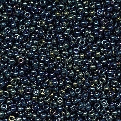 11/0 Metallic Dark Blue Iris, Miyuki Seed Beads 452
