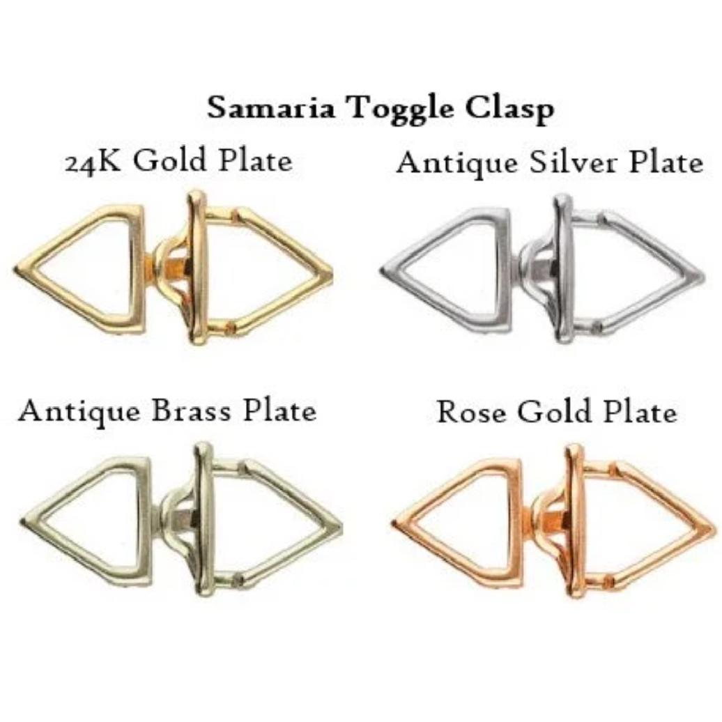 Cymbal Samaria 11/0 Toggle Clasp, 013078, Choose the color you want to purchase-1 Clasp