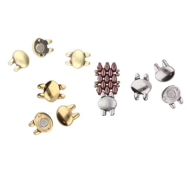 Cymbal Kypri SuperDuo Magnetic Clasp, 2 Strand 012499, 1 piece-Choose your color