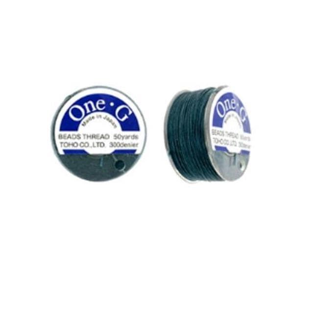 One-G Toho Nylon Beading Thread Deep Green-50 Yards