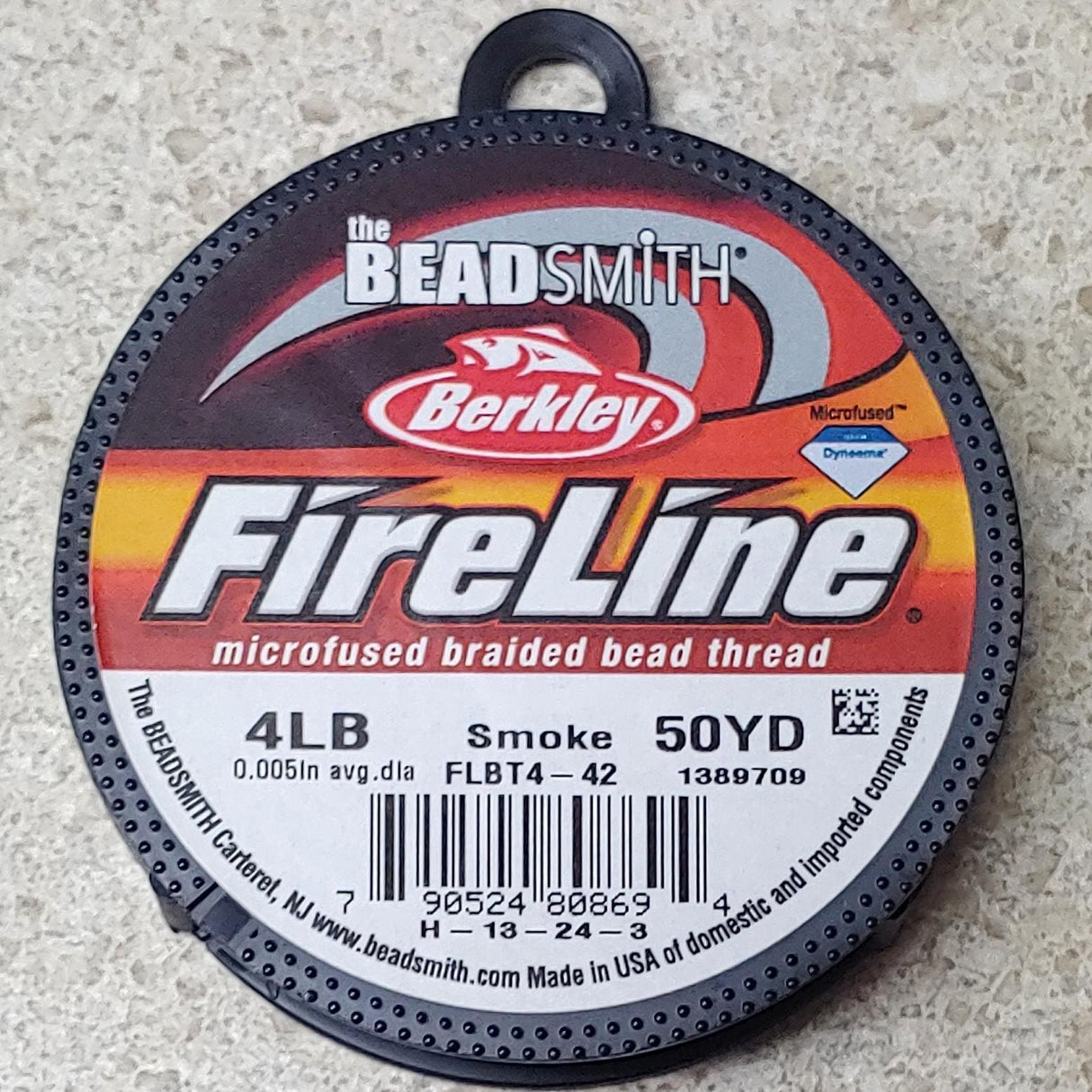 Fireline 4LB Smoke Beading Thread, 50 Yards