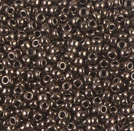 8/0, 11/0, or 15/0 Metallic Chocolate, 461 Miyuki Seed Bead, 10 grams