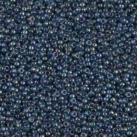 15/0 Montana Blue Gold Luster Miyuki Glass Seed Beads, 305