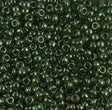 8/0 Olive Green Gold Luster Miyuki Glass Seed Beads, 306