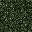 15/0 Olive Green Gold Luster Miyuki Glass Seed Beads, 306