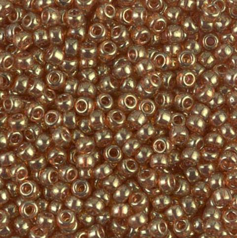 8/0 Topaz Gold Luster Miyuki Glass Seed Beads, 311