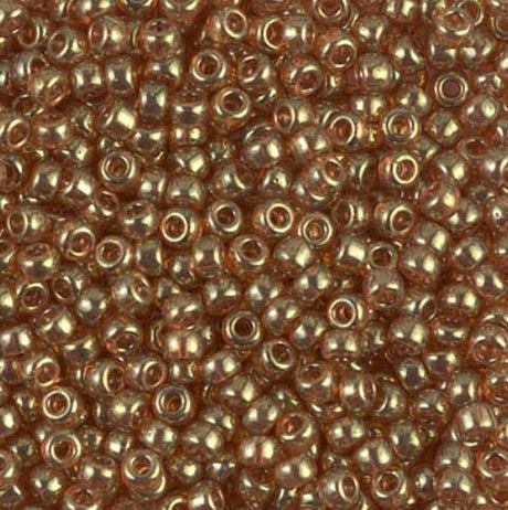 8/0 Topaz Gold Luster Miyuki Glass Seed Beads, 311
