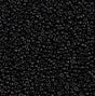 15/0 Opaque Black 401, Miyuki Glass Seed Beads, 10 grams