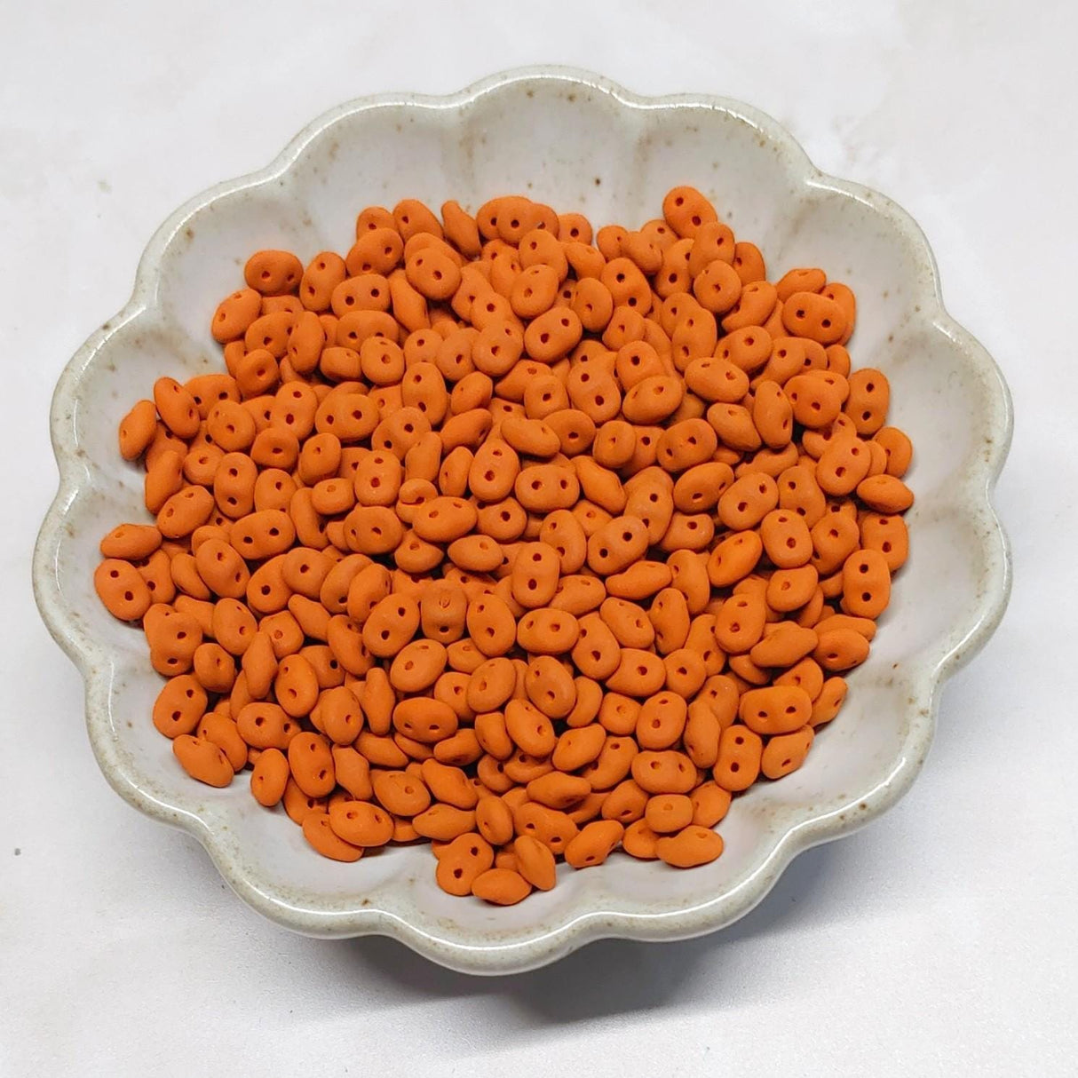 Superduo Matte Velvet Carrot, 2-hole bead 2.5x5mm-02010-29525, 10 grams