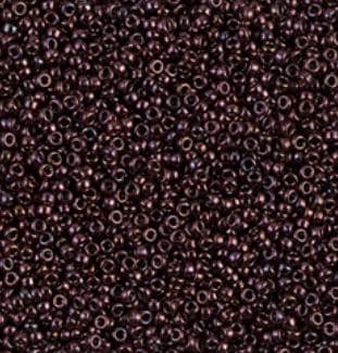 15/0 Metallic Dark Raspberry, Miyuki Seed Beads 460