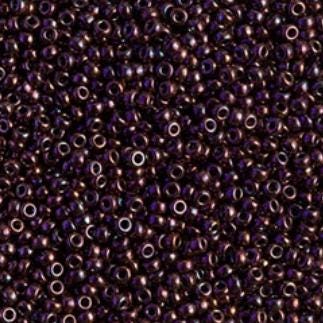 11/0 Metallic Dark Raspberry, Miyuki Seed Beads 460