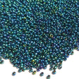 15/0 Metallic Indigo Iris, 467 Miyuki Glass Seed Bead