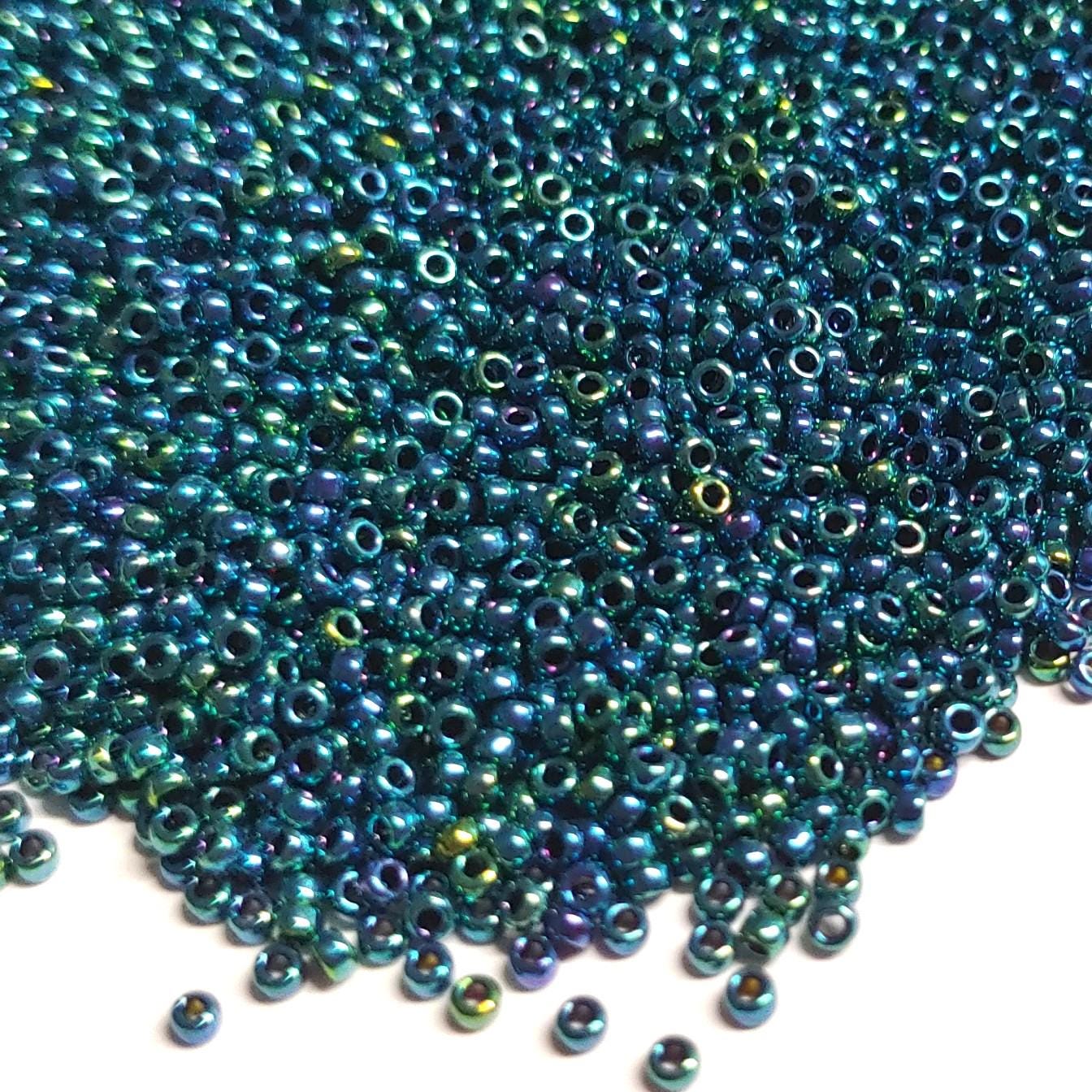 15/0 Metallic Indigo Iris, 467 Miyuki Glass Seed Bead