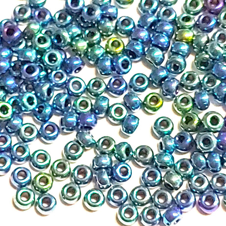 8/0 Duracoat Galvanized Miyuki Seed Bead, Metallic Indigo Iris, 467