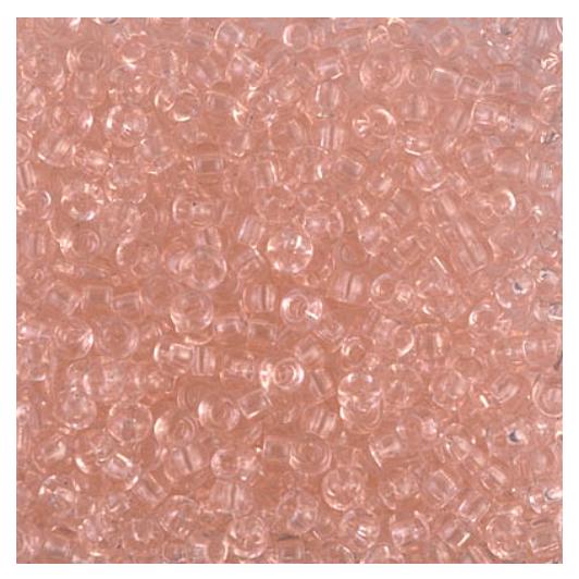 8/0 Transparent Light Tea Rose, Miyuki Seed Bead 155