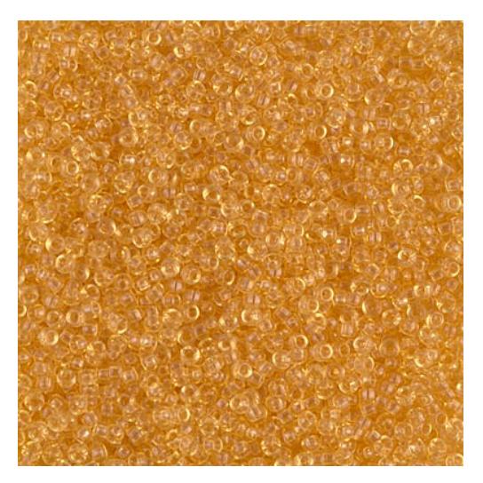 15/0 Transparent Light Topaz, Miyuki Seed Bead, 132