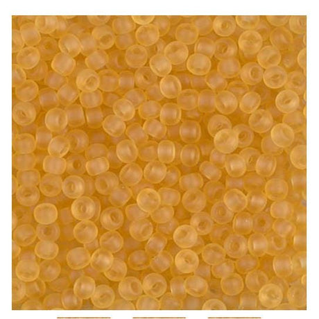 8/0 Matte Transparent Light Topaz, Miyuki Seed Bead 132F