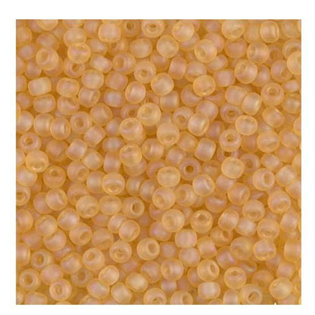 8/0 Matte Transparent Light Topaz AB, Miyuki Seed Bead 132FR