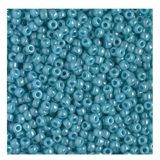 8/0 Opaque Turquoise Green Luster, Miyuki Seed Bead 2470