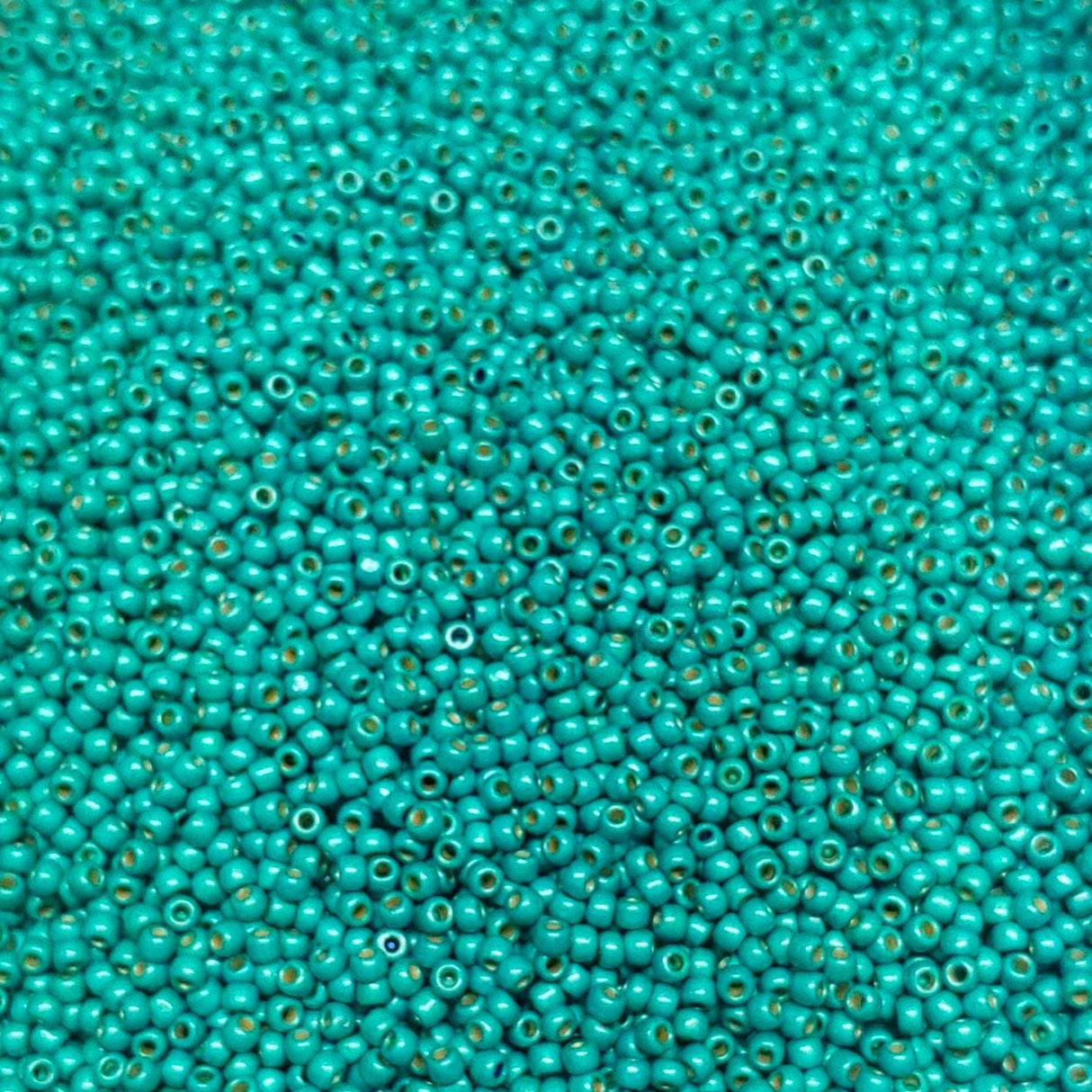 11/0 Toho Matte Turquoise Permafinish, color PF569F Round Seed Bead 10 grams or 20 grams
