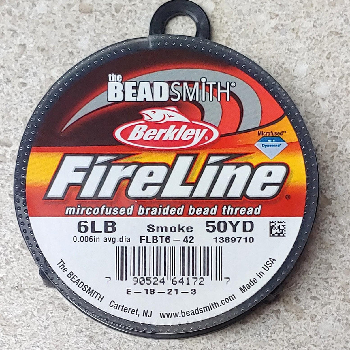 Fireline 6LB Smoke Beading Thread, 50 Yards