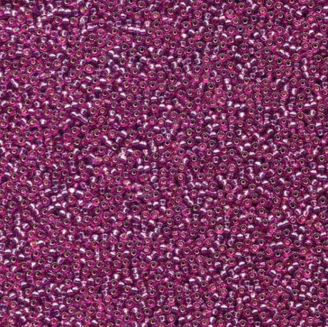 15-4269 Duracoat Dyed Silver Lined Hot Pink, Miyuki Seed Bead 15/0