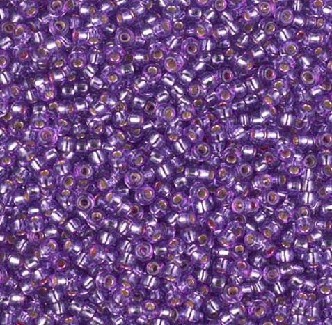 11-4278 Duracoat Dyed Silver Lined Dark Orchid, Miyuki Seed Bead 11/0