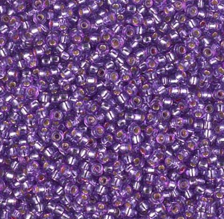 11-4278 Duracoat Dyed Silver Lined Dark Orchid, Miyuki Seed Bead 11/0