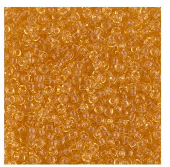 11/0 Transparent Light Topaz, Miyuki Seed Bead 11-132