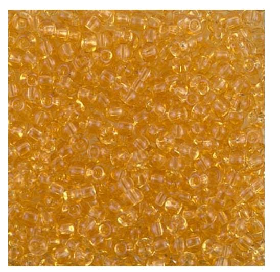 8/0 Transparent Light Topaz, Miyuki Seed Bead 8-132
