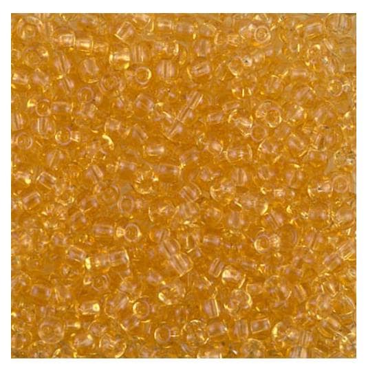 8/0 Transparent Light Topaz, Miyuki Seed Bead 8-132