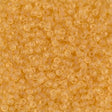 11/0 Matte Transparent Light Topaz, Miyuki 11-F132