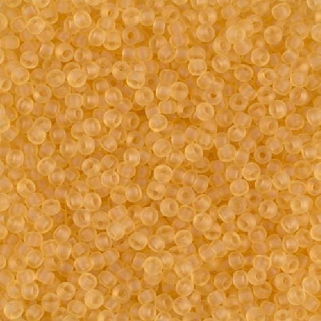 11/0 Matte Transparent Light Topaz, Miyuki 11-F132
