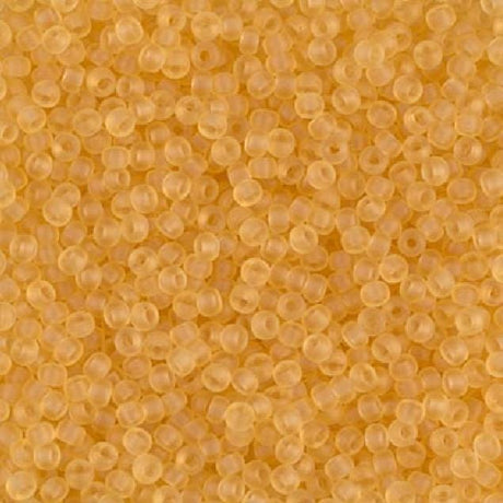 11/0 Matte Transparent Light Topaz, Miyuki 11-F132