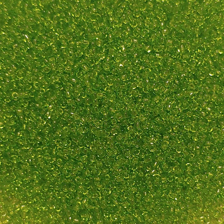 11/0 Transparent Lime, Matsuno Seed Bead, 11-143