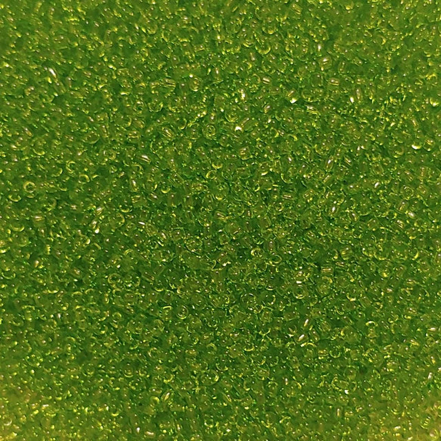 11/0 Transparent Lime, Matsuno Seed Bead, 11-143