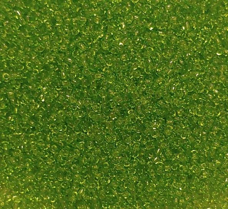 11/0 Transparent Lime, Matsuno Seed Bead, 11-143