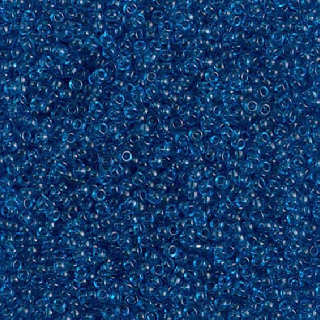 15/0 Transparent Capri Blue, Miyuki Seed Bead, 15-149