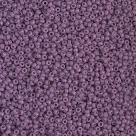 15/0 Duracoat Opaque Dark Orchid, Miyuki size Seed Bead, 15-4489