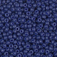 8/0 Duracoat Opaque Miyuki Seed Bead, Dyed Navy, 4493