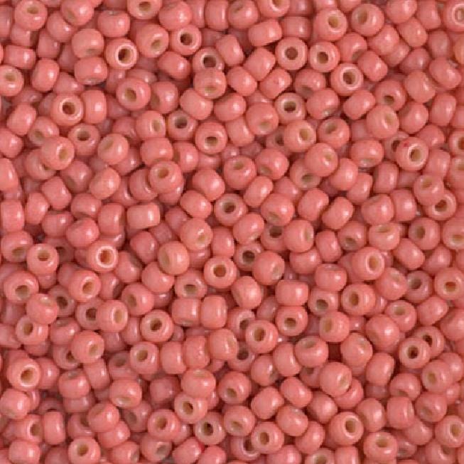 8/0 Duracoat Opaque Lt Watermelon, Miyuki Seed Bead, 8-4464