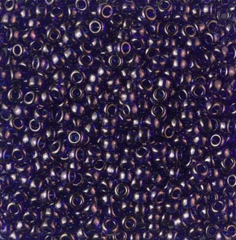 8/0 Sapphire Gold Luster Miyuki Glass Seed Beads, 308