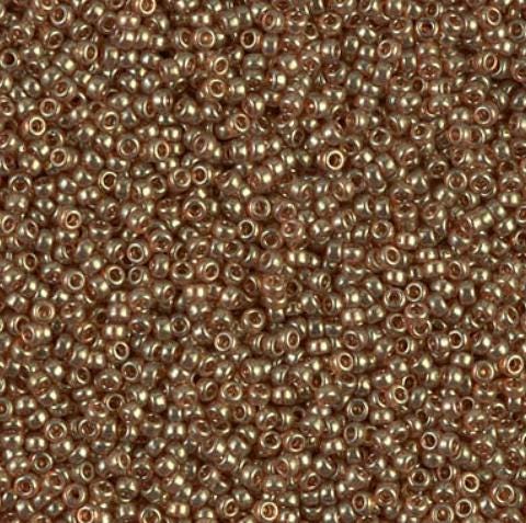 15/0 Topaz Gold Luster Miyuki Glass Seed Beads, 311