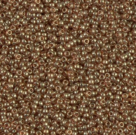 15/0 Topaz Gold Luster Miyuki Glass Seed Beads, 311