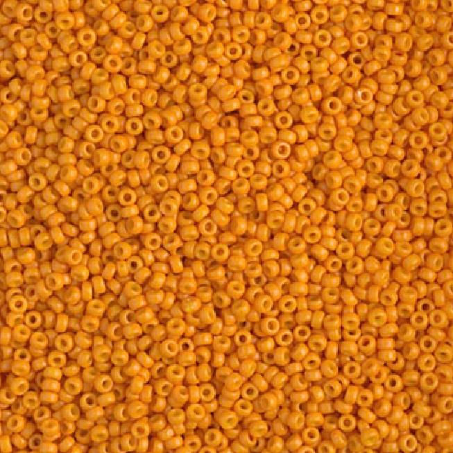 15-4454 Duracoat Dyed Opaque Kumquat, Miyuki Seed Bead 15/0