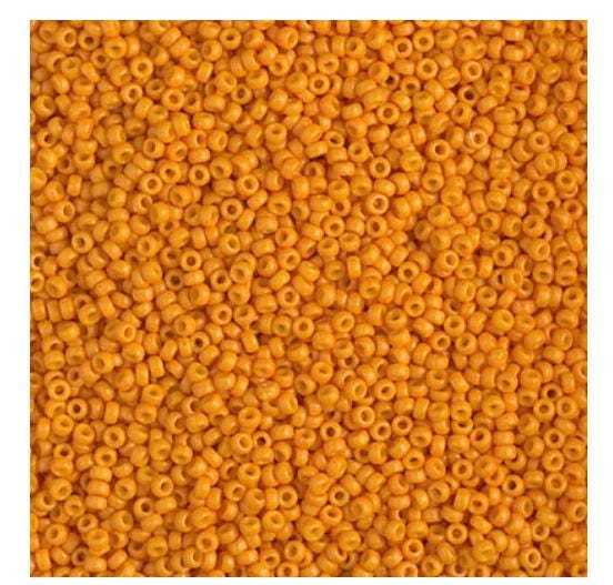 15-4454 Duracoat Dyed Opaque Kumquat, Miyuki Seed Bead 15/0