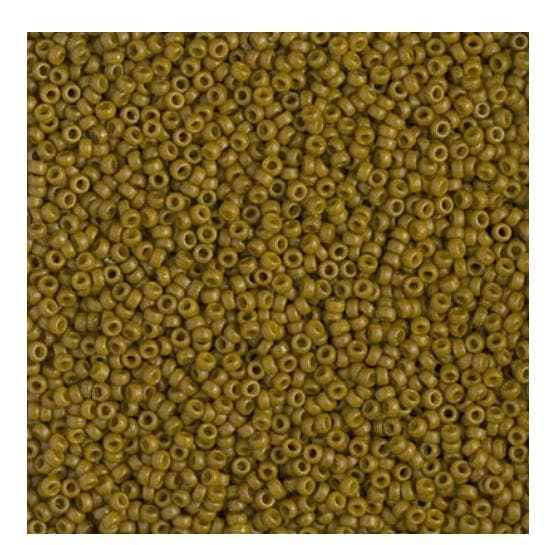 15-4491 Duracoat Dyed Opaque Spanish Olive, Miyuki Seed Bead 15/0
