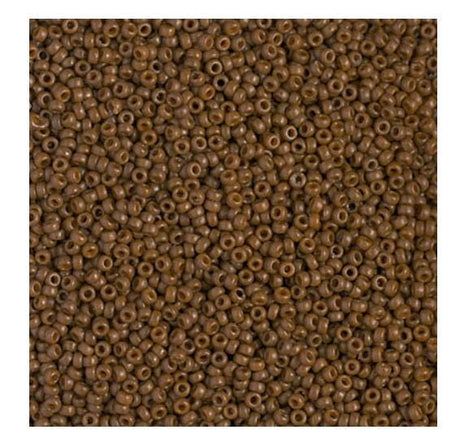 15-4492 Duracoat Dyed Opaque Cognac, Miyuki Seed Bead 15/0