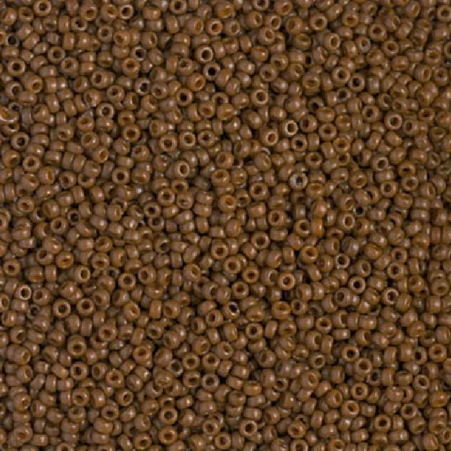 15-4492 Duracoat Dyed Opaque Cognac, Miyuki Seed Bead 15/0